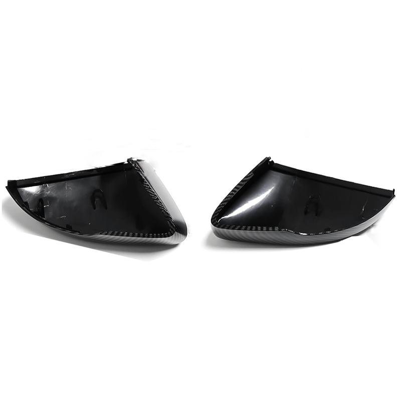 Gloss Black Car Side Wing Mirror Caps Cover For Skoda Octavia Mk3 A7 5E 2014 2015 2016 2017 2018 For VW T-ROC 2017-