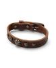Ogarp Cow Leather Stud Bracelet Brown