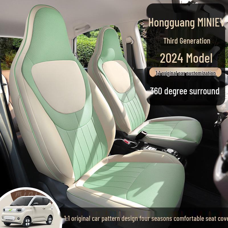 Wuling Hongguang Mini 3rd Gen Leather Cartoon Seat Cushion