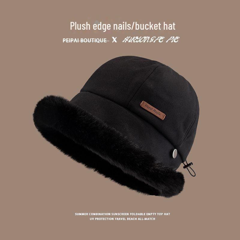 

Women s Mongolian Fur Hat: Large Head, Small Face Fit, Thick Warm Ear Protection, Ideal for Winter and Cycling