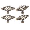 4Pcs Door Handle Antique Zinc Alloy Pull Knobs Closet Wardrobe Drawer Cabinet Hardware Accessory