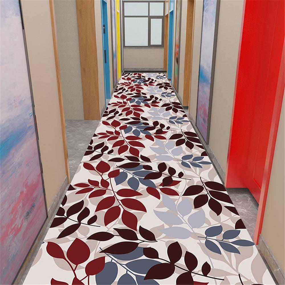 Wooden Floral Corridor Hallway Rug Pastoral 3D Carpet Living Room Area Rug Crystal Velvet Anti-slip Bedroom Mat Kitchen Floormat