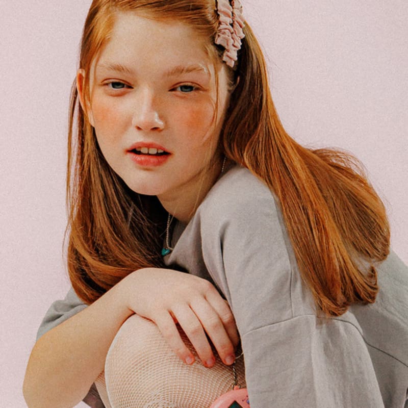 Mellotory quadratische Raffspange (Hell-Pink)