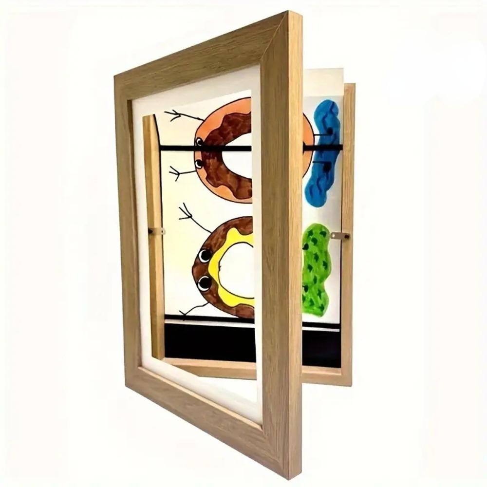Wall Decoration Wooden Kids Art Frame Changeable Family Portraits Photo Frame Home Decor Memorial Picture Frame For Kids