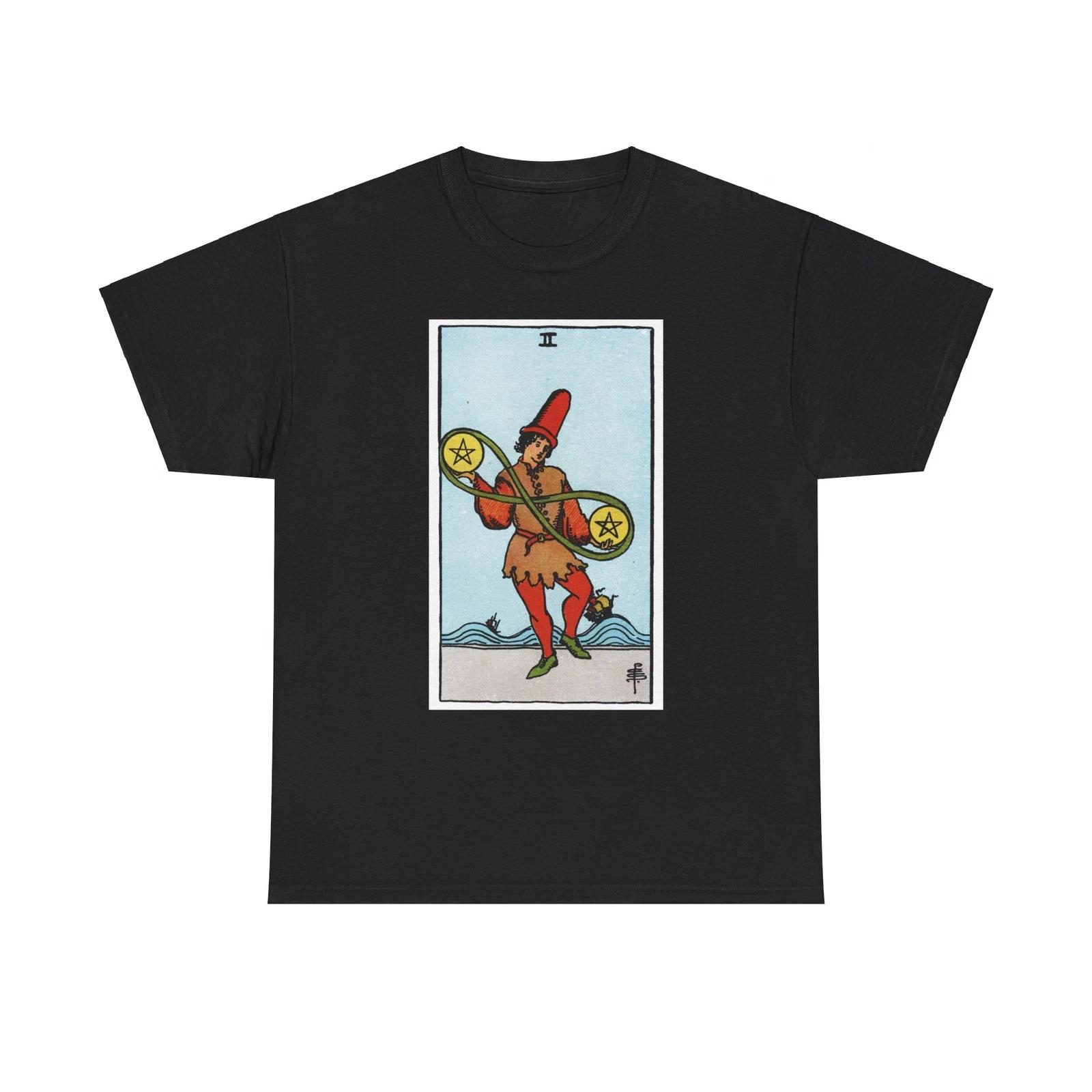 The 2 of Pentacles (Tarot Card) T shirt 2XL