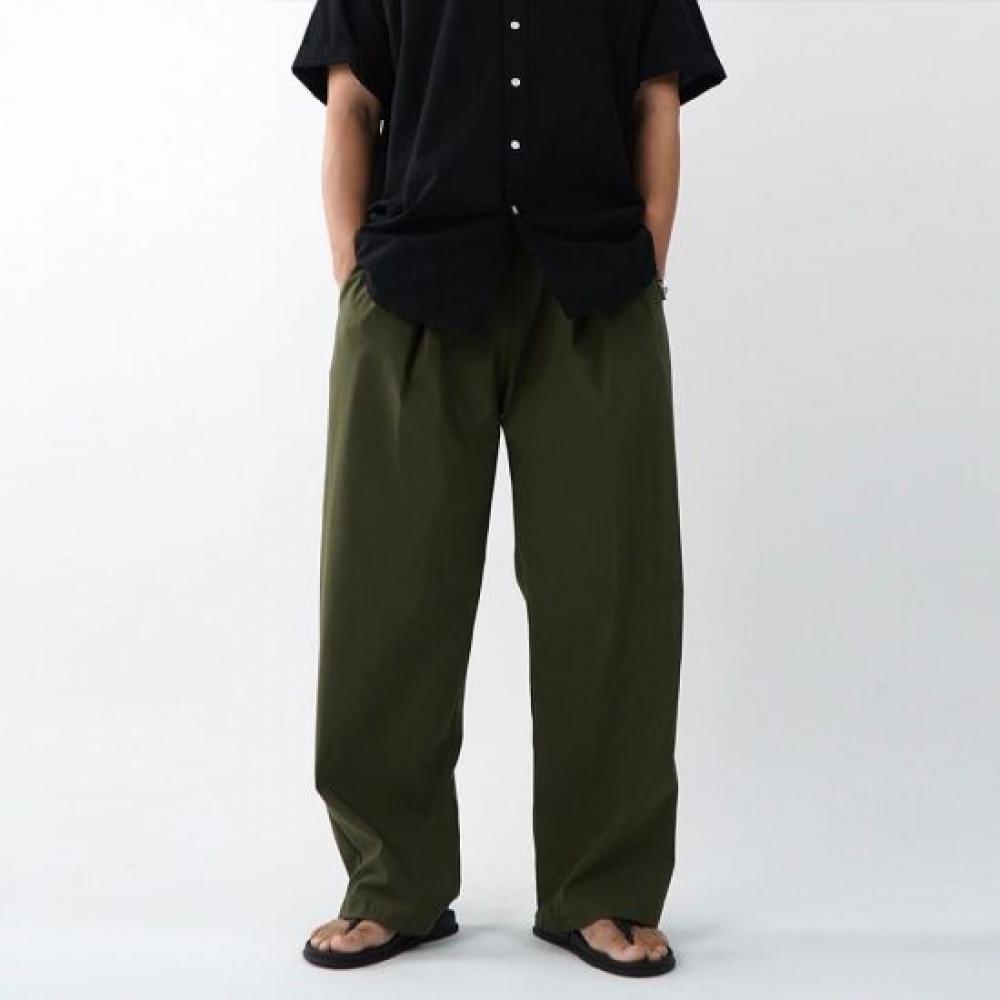Onl Men Pin Tuck Nylon Wide Pants Balloon Pants Ice Pants