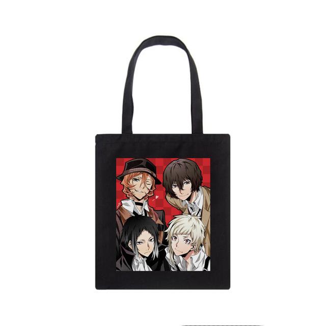 Bungo Stray Dogs taška přes rameno Nakajima Atsushi dámská ležérní Tote hip-hop y2k nákupní tašky Japonská anime plátěná taška dazai osamu
