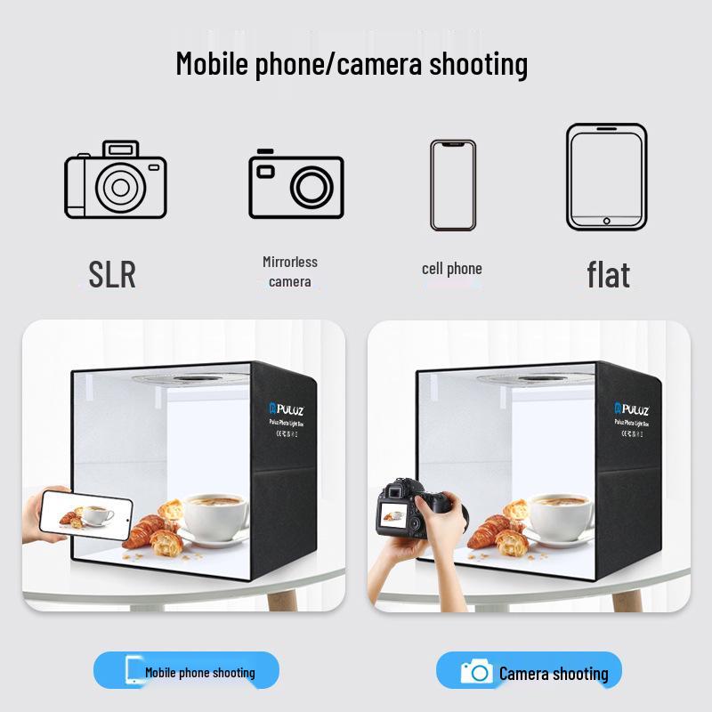 PULUZ 50cm Przenośne Studio Fotograficzne z Pierścieniowym Oświetleniem LED