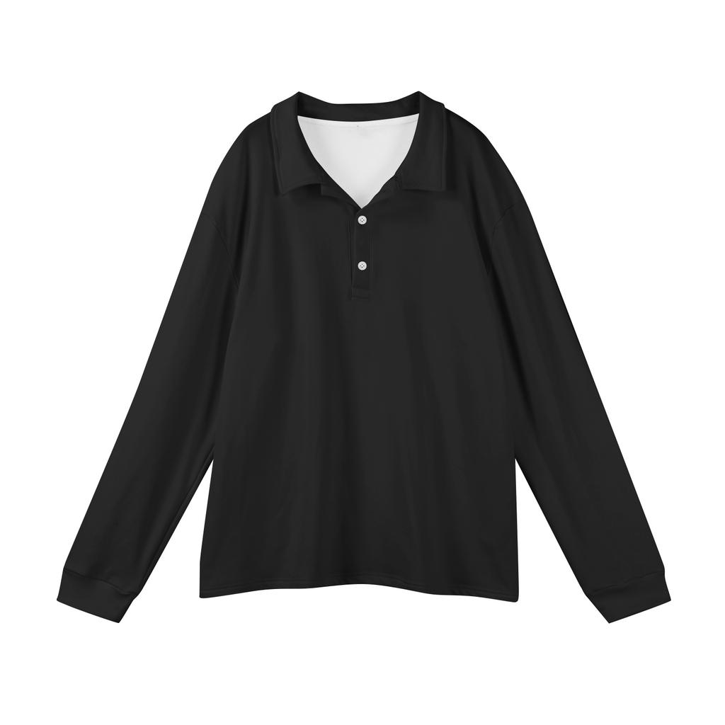 Men's Casual Solid Color Button Long Sleeve Top