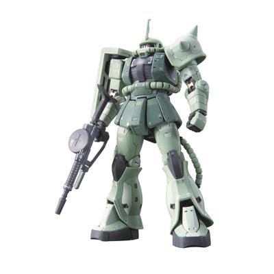 Bandai SPIRITS RG Mobile Suit Gundam MS-06F Massenproduktions-Zaku Maßstab 1/144 Vorgefärbtes Kunststoffmodell