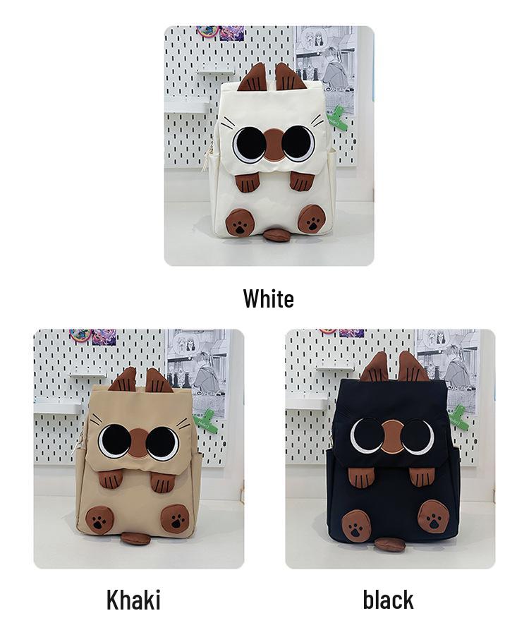 Korean Style Lightweight Cartoon Cat Backpack for Primary School Girls