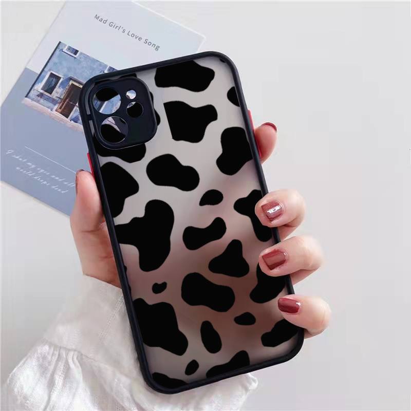 Iphone 11 Leopard Case Zebra Cow Stripe Pattern Print Transparent Phone Cases For Iphone 11 13 12 7 8 Plus Mini X Xs Xr Pro Max