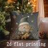 Home Decor Gnome Christmas Pillow Covers Suitable For Sofa Bedroom Car Pillow Cover Cushion Rectangular Back Cushion