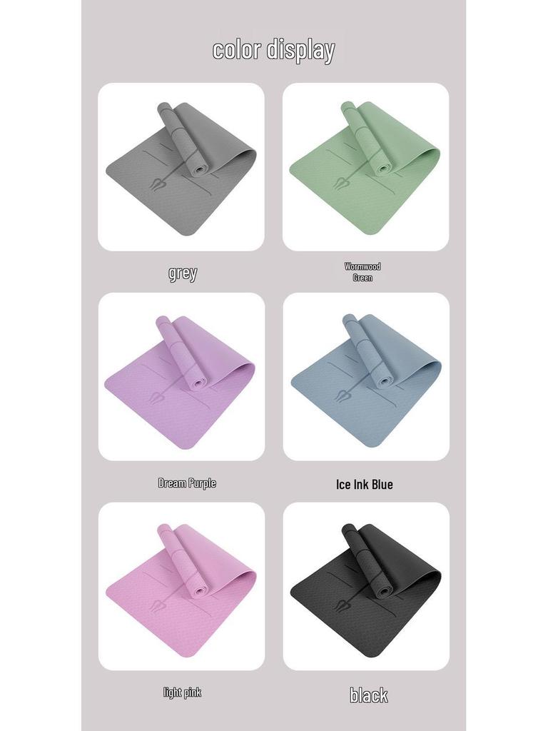 2024 Professional Non-Slip Yoga Mat: Thick, Soundproof, Extended Length for Fitness and Silent Jump Rope Exercises
