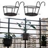 Wall Planter Shelf Rustproof Iron Storage Rack Space Saving Vertical Garden Organizer For Multiple Flower Pots