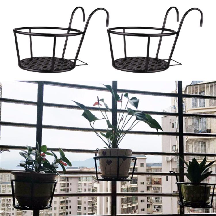 Wall Planter Shelf Rustproof Iron Storage Rack Space Saving Vertical Garden Organizer For Multiple Flower Pots