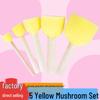 Children's 5-Piece Wooden Sponge Paint Brush Set for Early Art Education