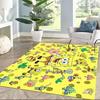 Spongebob's Colorful Friends Square Rugs Are a Great Choice for Living Rooms, Bedrooms, Home Décor, and As Gifts.