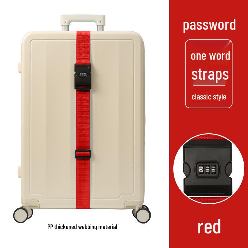 Luggage Strap with Combination Lock - Secure Tie-Down for Suitcases