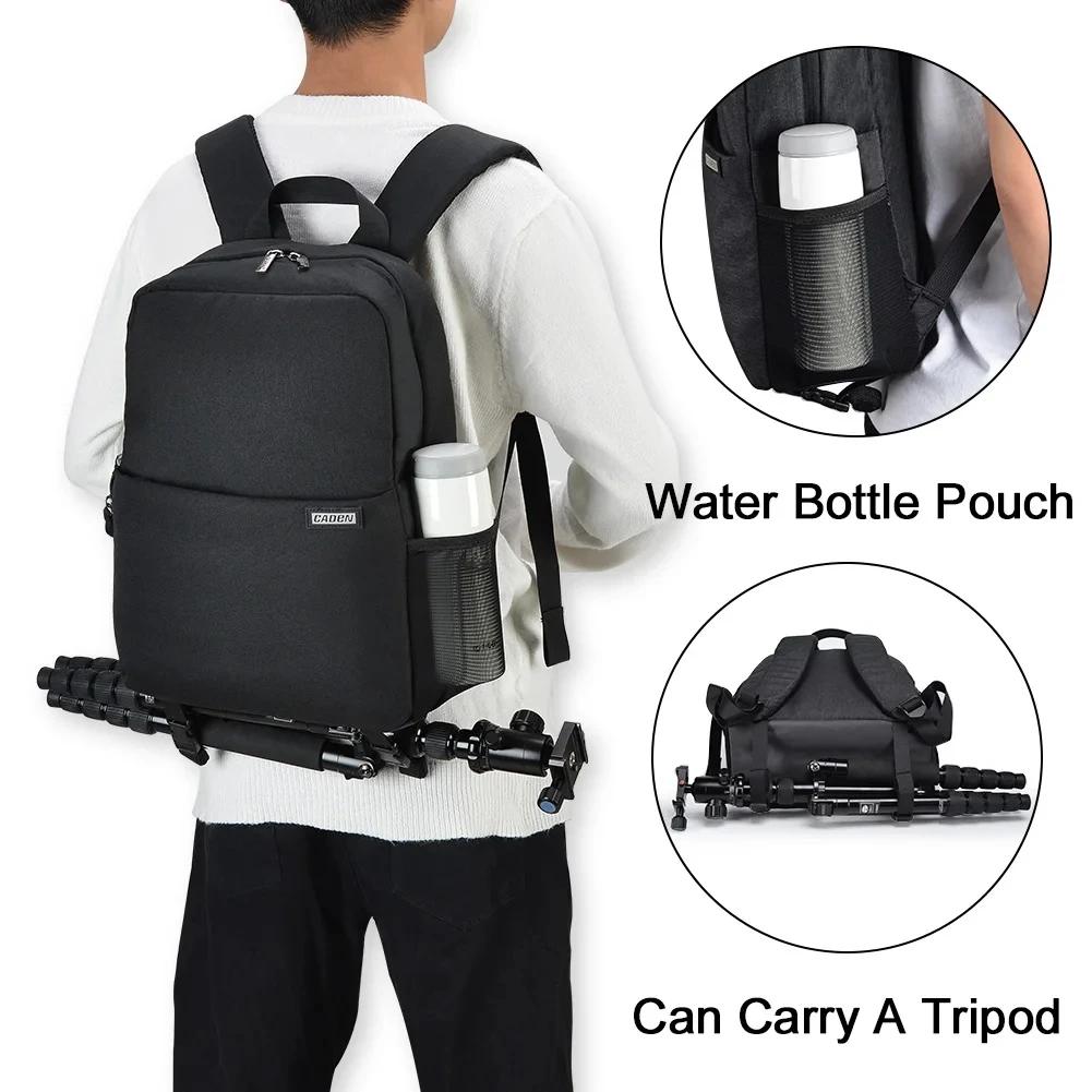 Double Layer Large Capacity Camera Backpack Waterproof For Canon Nikon Sony Camera Lens Laptop Outdoor Travel Photography Bag