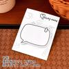 30 Pagine Coreano Carino Scatola di Dialogo Blocco Note Bianco Semplice Stile a Linee Studente Appunti Ufficio Scuola Cancelleria Carta per Messaggi