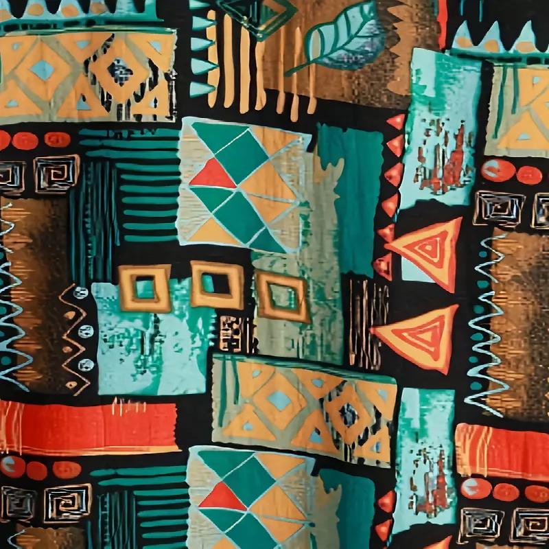 Summer Comfortable Men's 3D Digital Printed Short Sleeved Shirt with Fashionable Button Design Suitable for Outdoor Activities and Leisure Beach