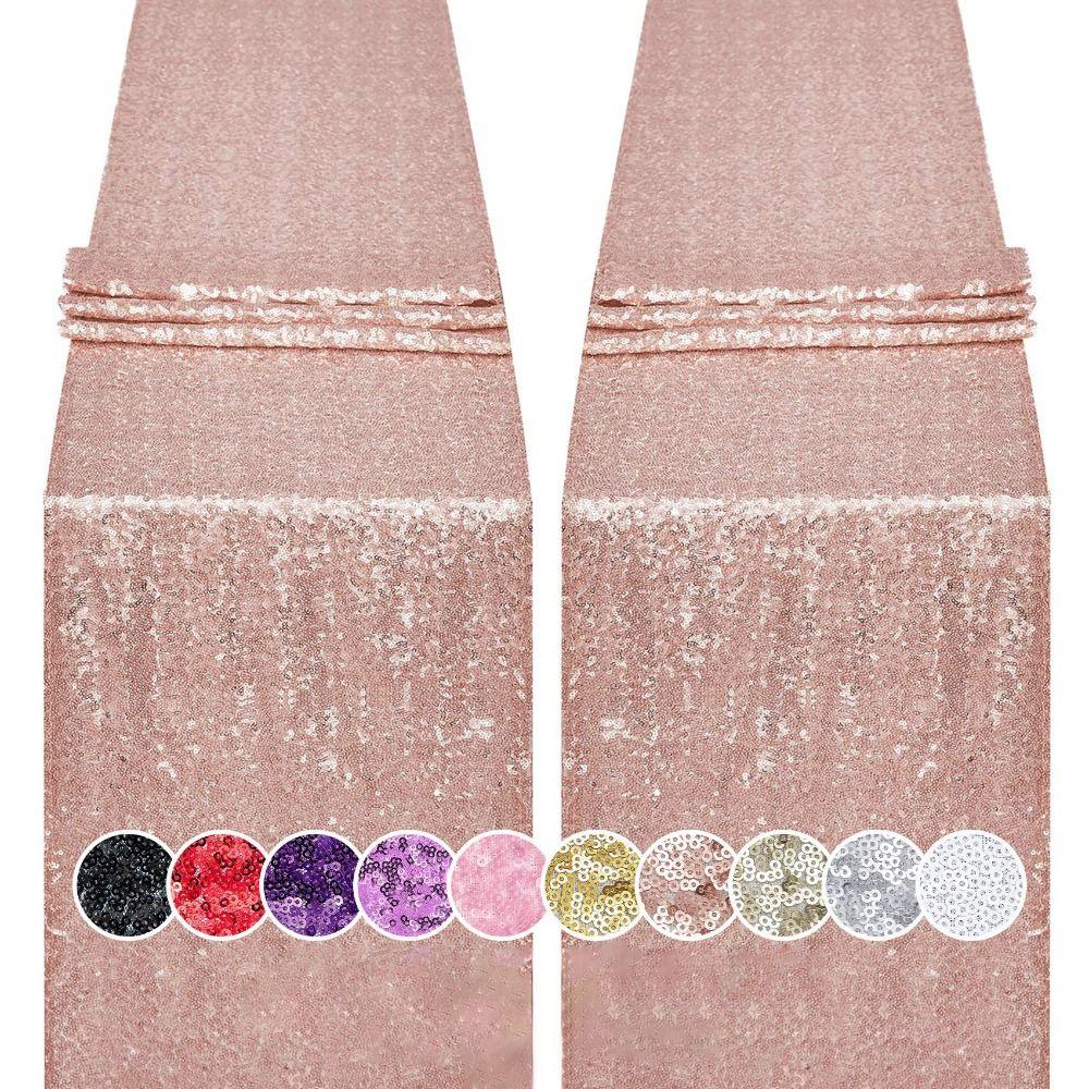 New Sparkling Sequin Table Runners 30*180cm Glitter Finish Glitter Table Runner Table Decor Birthday Party