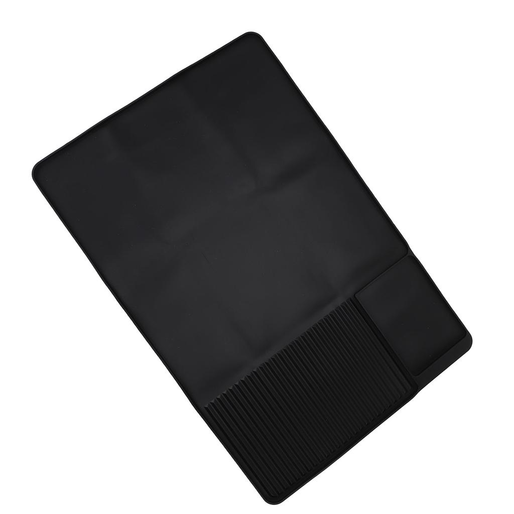 Silicone Coffee Bar Mat Under Coffee Maker Mat 23.6x15.7in Absorbent Dish Drying Mat for Kitchen Counter