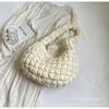 Korean version of trendy underarm bag women's 2025 summer new fashion pleated cloud bag niche design simple shoulder bag
