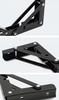 2X Foldable Table Top Shelf Support Heavy Duty Angle Bracket 300mm Black Tmy
