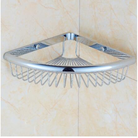 

Wall Mounted Gold/Chrome/Rose Gold Bathroom Corner Shelf Solid Brass Chrome Bathroom Accessories