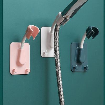 1pc Universal Adjustable Shower Head Holder, Wall-mounted 360° Rotatable