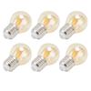 6PCS G45 LED Vintage Light Bulb Gold E27 Base Lamp for Home Decorative Bulb 6W 220V Warm Light