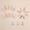 French pearl star diamond plaid pile diamond European and American ins style wearing nail piece