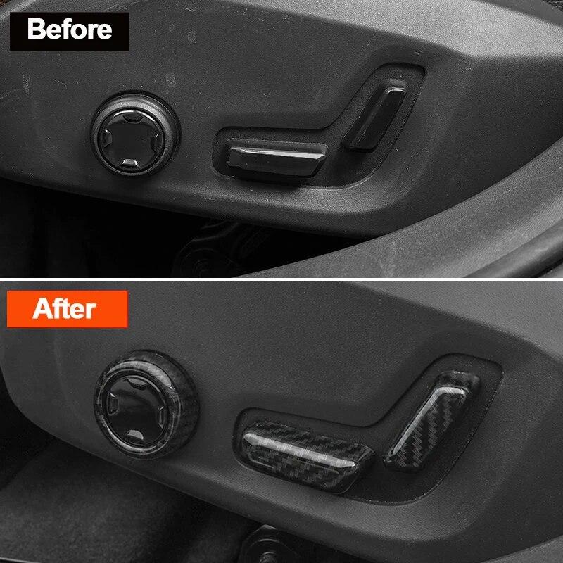 For Volvo XC60 XC90 S90 2018 ABS Car Seat Adjustment Switch Knob Panel Trim Covers Interior Moulding Accessories