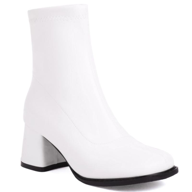 Elegant Ankle Boots for Women Autumn Winter 2024 Black Red White Short Boot Low Heels Footwear Shoe Ladies Waterproof Large Size