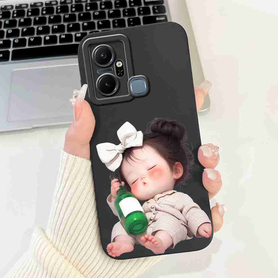 For Infinix Smart 6 Plus X6823C Case Luxury Floral Fashion Soft Silicone Cover For Infinix Smart 6Plus X6823 6.6" Phone Case