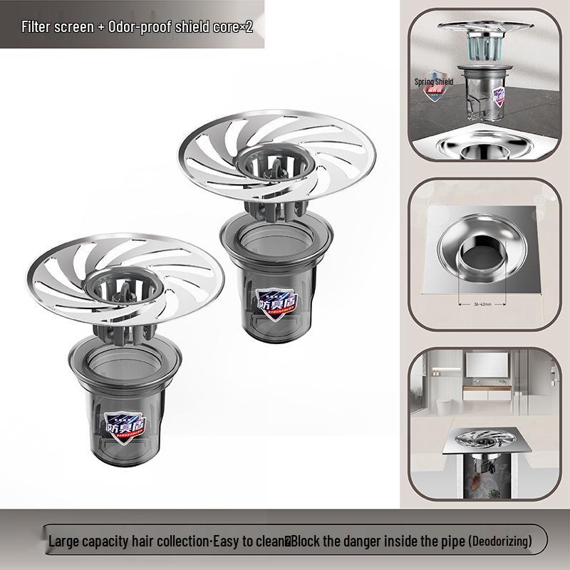 Universal Anti-Backflow Floor Drain Core: Bathroom Deodorizer & Insect Blockage Seal