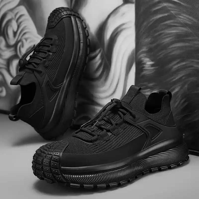 Fashion Lace-up Chunky Low Heel Dress Shoes Man Wedding Shoes Fashion Tenis Sneakers Sports Joggings Sports-leisure Comfortable