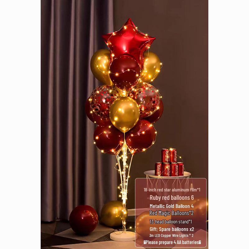 Luminous Balloon Floor Stand for Events: Birthday, Wedding, Anniversary, Party, and More.