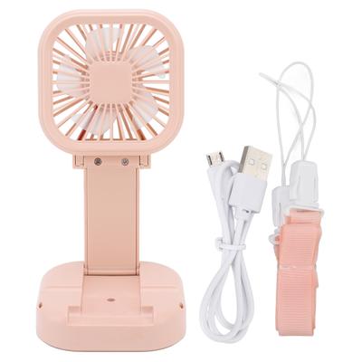 Taşınabilir Katlanır Vantilatör 3 Kademeli Rüzgar Hızı USB ile Çalışan Şarj Edilebilir Dönebilen El Tipi Masaüstü Küçük