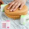 Set da 2 Pezzi Slicer per Torta a 5 Strati Regolabile Coltello da Pane Fai-da-te Divisore Livellatore di Taglio Slicer per Toast Fissatore Per Strumento da Forno per Cucina