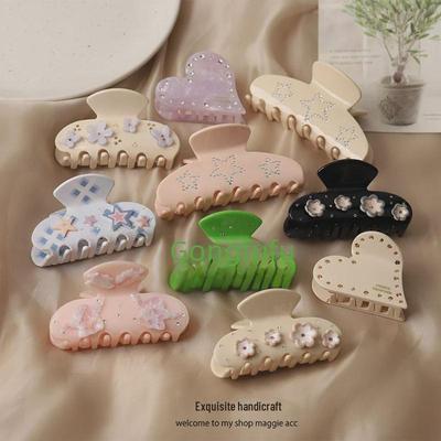 "2025 Star Flower Acetic Acid Hair Clip - Shark Clip Hair Accessory for Women"