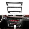 Aer condiționat CD Control Decorativ Panou Decorat Capac Decal pentru BMW Seria 3 E90 E92 2005-2012 Moluri interioare din fibră de carbon