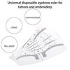 20Pcs/Pack Permanent Makeup Eyebrow Disposable Accurate Ruler Microblading Shaping Tools Eyebrow Tattoos Measure Stickers