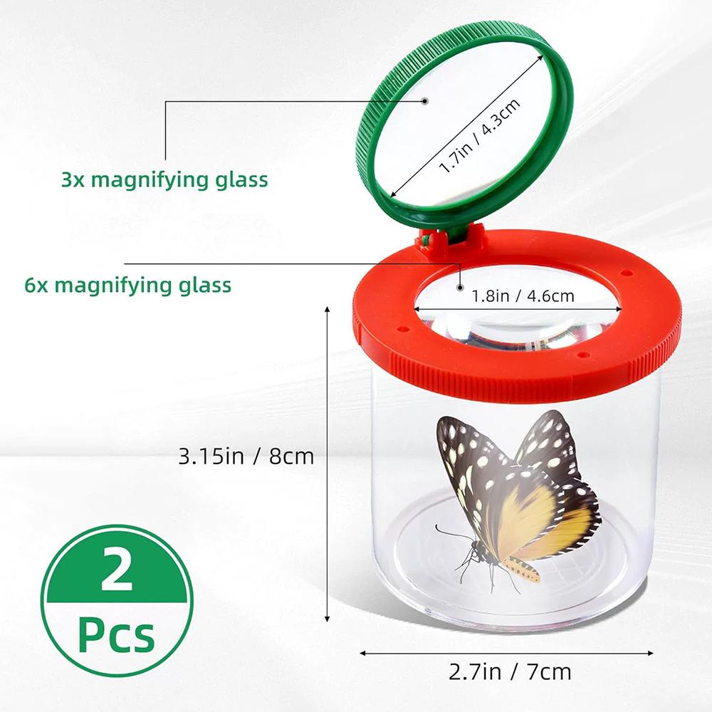 

New 2pcs Cup Magnifiers for Kids with 3x and 6x Magnifie, pack of 3 Tools