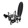 Mic Shock Mount Holder Professional Microphone Stand Shock Mount with Shield Filter Screen Studio Stand