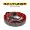1.2M Carbon Fiber Look LED Car Tail Brake Light Bar Strip Rear Spoiler Lip Trim