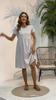 Summer Casual Sleeveless Dress for Women Solid Color Print O Neck Middle Waistline Spring Fashion
