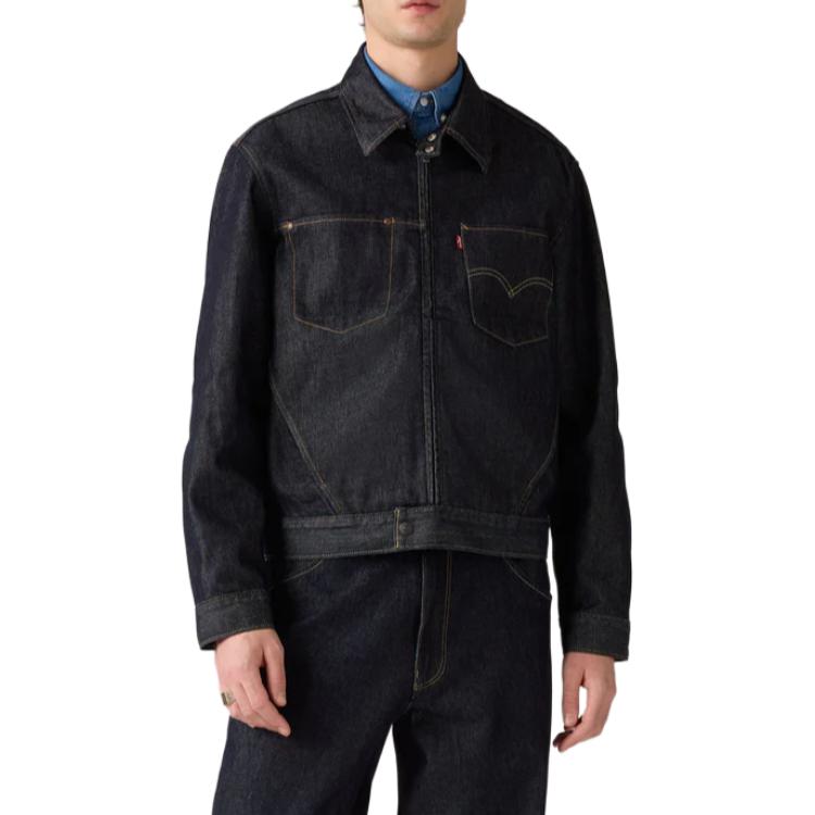 Levis Comfortable Versatile Solid Classic Loose Denim Jacket Men Jackets 003M3-0000